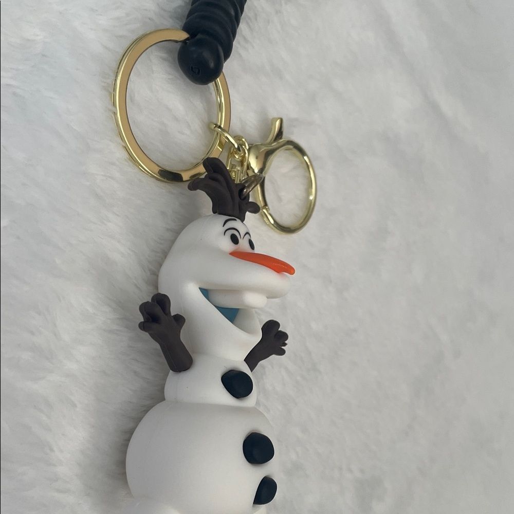 Disney Frozen Olaf 3D Figurine Character Keychain with Gold Clip